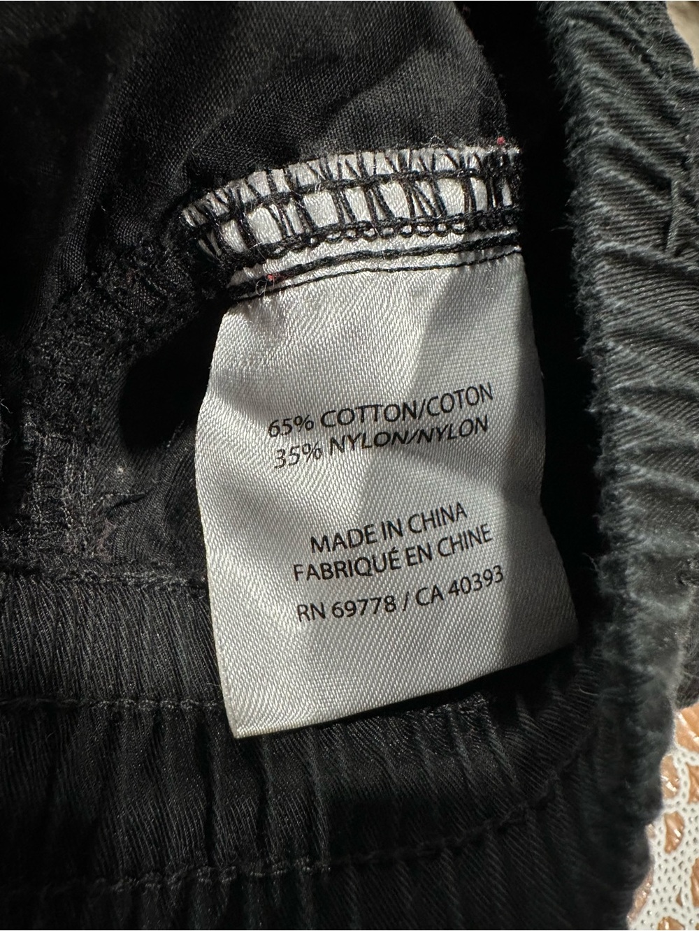 LCKR Black Cargo Pants Zip Hem Drawstring Utility Joggers XL - Picture 3 of 6